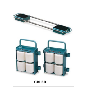 Carrelli a Rulli CM 60 Coppia con Barre Regolabili Trasporto Carichi Pesanti