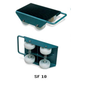 Carrello a Rulli SF 10 – Portata 1000 kg – Nylon Ø100×35 – Piano Antiscivolo