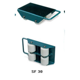 Carrello a Rulli SF 30 – Portata 3.000 kg (4 rulli Nylon Ø85×85 mm)