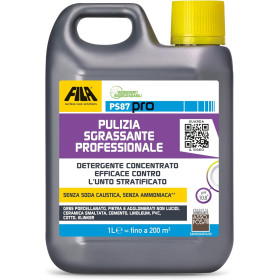 FILA Surface Care Solutions, PS87 PRO, Detergente Pulizia Pavimenti Professionale, Sgrassatore Universale, Alto Potere Decerante