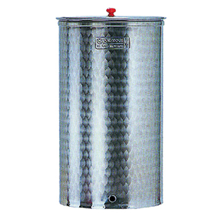 Botte Cisterna Acciaio Inox Cordivari 700 Lt Fiorettata con Coperchio Parapolvere Att.1", Contenitore