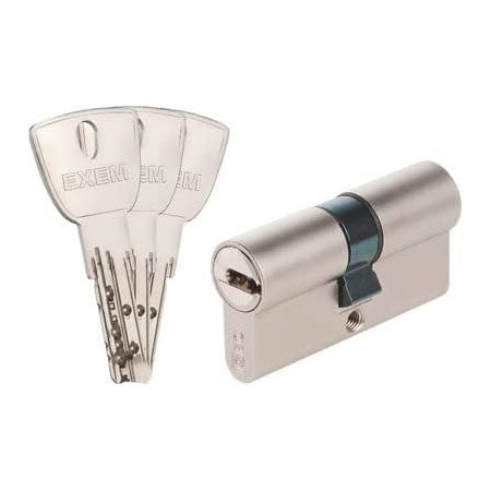 Cilindro 2 ingressi EXEM R9+ nichelato vario