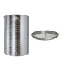 BELVIVERE Botte Acciaio Inox 18/10 Fiorettato 150 Litri con galleggiante ad olio, per Alimenti con Predisposizione Rubinetto