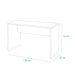 scrivania dimensioni 140x70cm comoda spaziosa